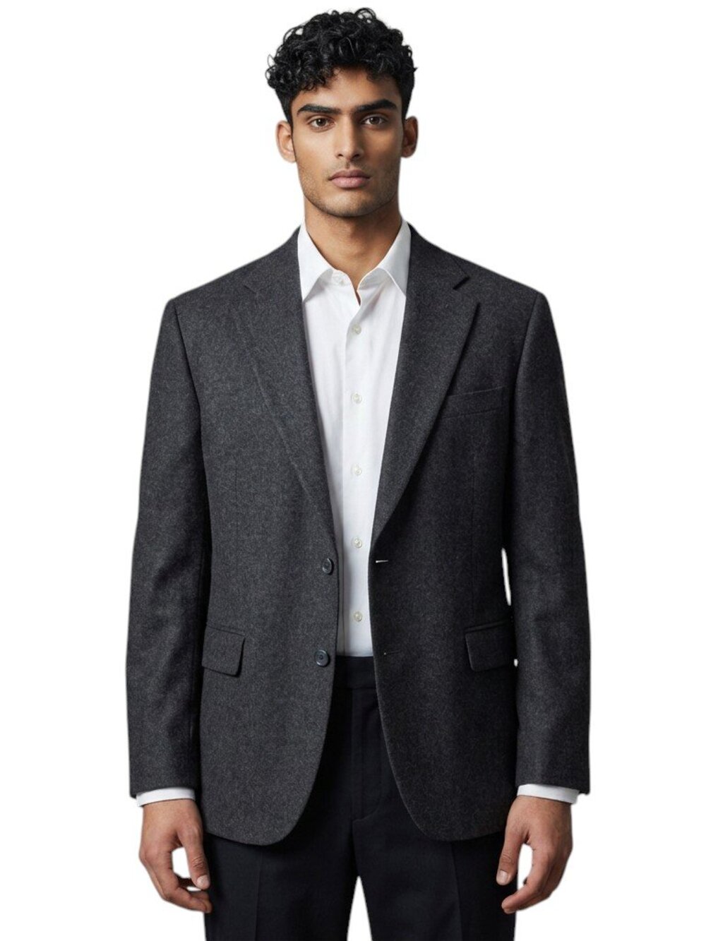 Warren Sewell Mens Sport Coat 42L Charcoal Solid Gray‎ 100% Camel Hair